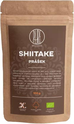 BrainMax Pure Shiitake w proszku, BIO 100g