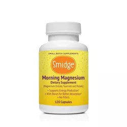 Smidge Morning Magnesium, 3 rodzaje magnezu, 120 kapsułek roślinnych