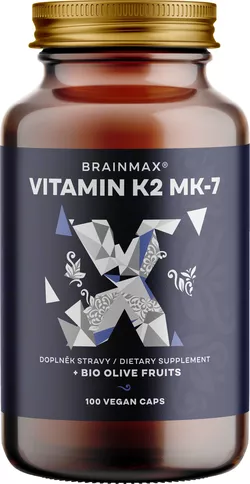 BrainMax Witamina K2 jako MK7 150 mcg, 100 kapsułek roślinnych