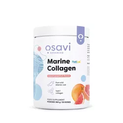 Osavi Kolagen Morski Dziki Dorsz Grejpfrut, Kolagen morski z dzikiego dorsza, grejpfrut, 360 g