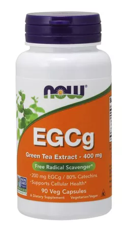 Now® Foods NOW Ekstrakt z zielonej herbaty z EGCG, 400 mg, 90 kapsułek ziołowych