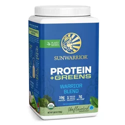 Sunwarrior Warrior Blend Organiczne białko + warzywa, bez smaku, 750 g