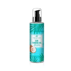Hristina - Naturalny olejek do opalania z kakao i kokosem - złote słońce, 200 ml