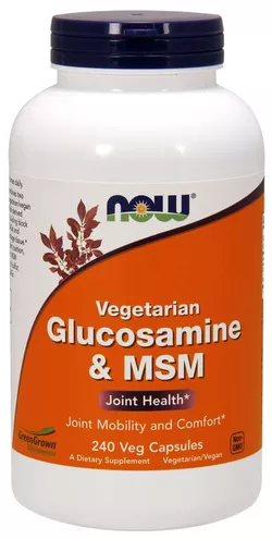 Now® Foods NOW Wegetariańska glukozamina i MSM, 240 kapsułek roślinnych