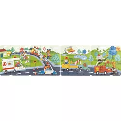 Hape Puzzle - Pojazdy ratunkowe