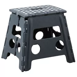 Kesper 70538 Taboret składany, szary, 36,5 x 32 x30 cm