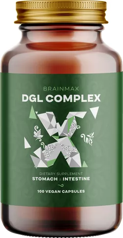 BrainMax DGL Complex (lukrecja pozbawiona glicyryzyny), 100 kapsułek roślinnych