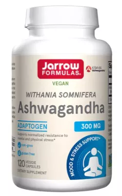Jarrow Formulas Ekstrakt z Ashwagandha, 300 mg, 120 kapsułek