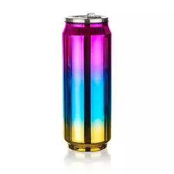 Banquet Termos BE COOL 430 ml, różowo-niebiesko-złoty