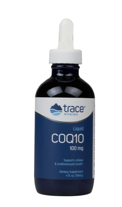 Trace Minerals Płynny CoQ10 100 mg, koenzym Q10, 118 ml