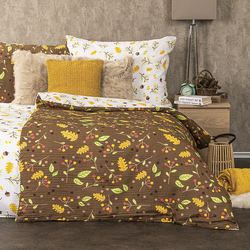 4Home Pościel z kory Jesień, 160 x 200 cm, 70 x 80 cm