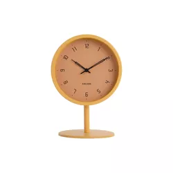 Karlsson 5951YE designerski zegar stołowy 23 cm, żółty