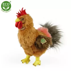 Rappa Pluszowy kogucik stojący, 33 cm, ECO-FRIENDLY