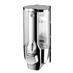 AQUALINE 72075 Naścienny dozownik mydła w płynie 350 ml, chrom