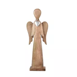 4Home Dekoracja z drewna mango Angel, 57 cm