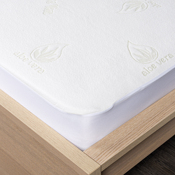 4Home Aloe Vera Ochraniacz  na materac z lamówką, 160 x 200 cm