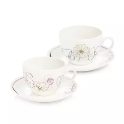 Tescoma Zestaw 2 filiżanek ze spodkiem myCOFFEE Blossoms
