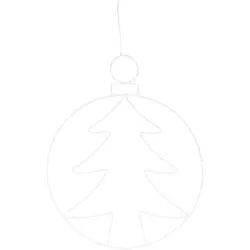 Świąteczna wisząca dekoracja LED Kerstball Tree250 LED, 48 cm