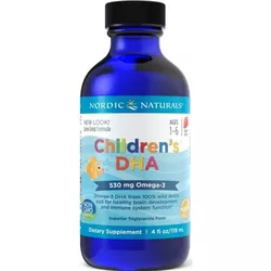 Nordic Naturals Children's DHA, Omega 3 dla dzieci - truskawka, 530mg, 119ml