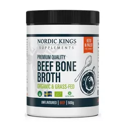 Nordic Kings - Premium bulion wołowy w proszku w jakości BIO Grass-fed, 500 g
