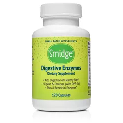 Smidge Digestive Enzymes, enzymy trawienne, 120 kapsułek roślinnych