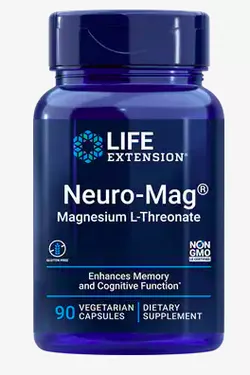 Life Extension Neuro-Mag® Magnez L-treonian (magnez L-treonian), 90 kapsułek ziołowych