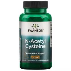 Swanson NAC (N-acetylo-L-cysteina) 600 mg, 100 kapsułek