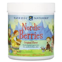 Nordic Naturals Nordic Berries Multiwitamina dla dzieci, słodko-kwaśna, 120 gumowych cukierków