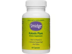 Smidge Śliwka Kakadu, Naturalna Witamina C, 60 Kapsułek Roślinnych