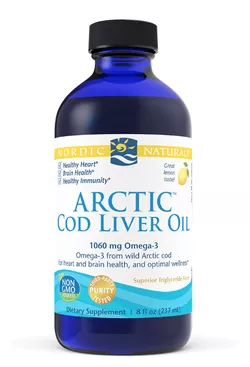 Nordic Naturals Arctic Dorsz olej z wątroby dorsza (olej z wątroby dorsza) - cytryna, 237 ml