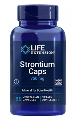 Life Extension Stront, Stront 750 mg, 90 kapsułek roślinnych