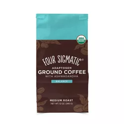 Four Sigmatic Cztery Sigmatic Ashwagandha & Chaga Adaptogen Mieszanka Kawy Mielonej, 340 g