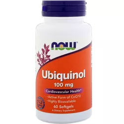 Now® Foods NOW Ubiquinol, Kaneka, 100 mg, 60 kapsułek softgel
