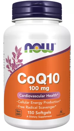 Now® Foods NOW CoQ10 (koenzym Q10) 100 mg, 150 kapsułek
