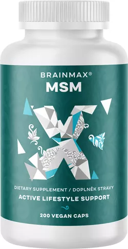 BrainMax MSM, 800 mg, 200 kapsułek roślinnych