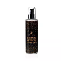 Hristina - Naturalny olejek do opalania ze złotem i kakao - złote słońce, 200 ml