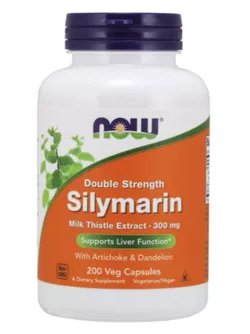 Now® Foods NOW Double Strength Ekstrakt z ostropestu plamistego, 300 mg, 200 kapsułek ziołowych