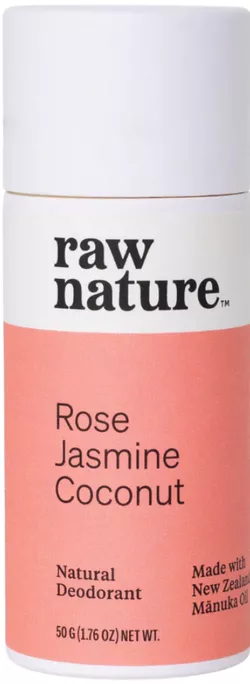Raw Nature Naturalny dezodorant, naturalny dezodorant, róża, jaśmin, kokos, 50 g