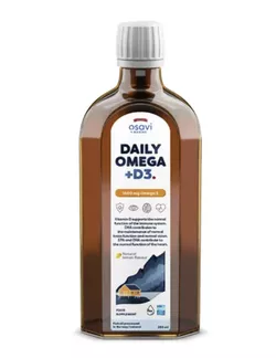 Osavi Daily Omega 3, omega 3 1600 mg + witamina D3, aromat cytrynowy, 250 ml
