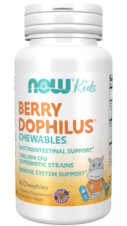 Now® Foods NOW BerryDophilus Kids (probiotyki dla dzieci), 60 pastylek do żucia