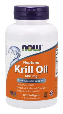 Now® Foods NOW Olej z Kryla Neptune, 500 mg, 120 kapsułek żelowych