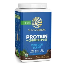 Sunwarrior Warrior Blend Organiczne białko + warzywa, czekolada, 750 g