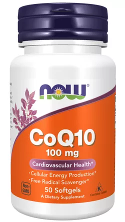 Now® Foods NOW CoQ10 (koenzym Q10) 100 mg, 50 kapsułek softgel