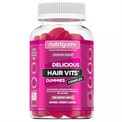 Nutrigums Hair Vitamin Complex, wspomaganie włosów, 60 żelków