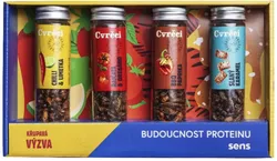 Sens - Chrupiące pieczone świerszcze, zestaw upominkowy, 4x 20 g