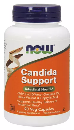 Now® Foods NOW Candida Support, 90 kapsułek roślinnych