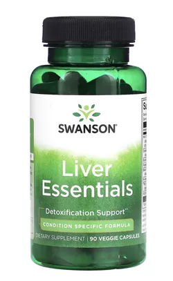Swanson Liver Essentials, wsparcie wątroby, 90 kapsułek ziołowych