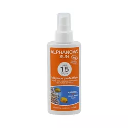 Alphanova - Spray przeciwsłoneczny SPF 15 BIO, 125 ml