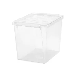 Pudełko SmartStore Classic z białymi klipsami, 25 l