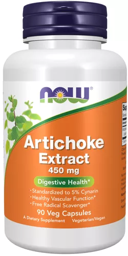 Now® Foods NOW Karczoch (ekstrakt z karczocha), 450 mg, 90 kapsułek roślinnych